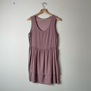 Steven Alan silk dress mini pink size small